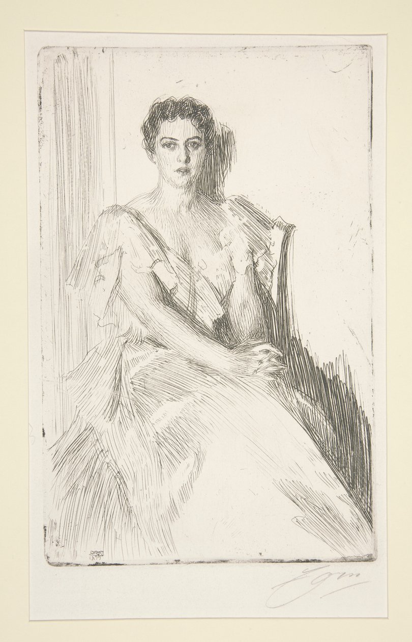 Mrs. Cleveland von Anders Leonard Zorn