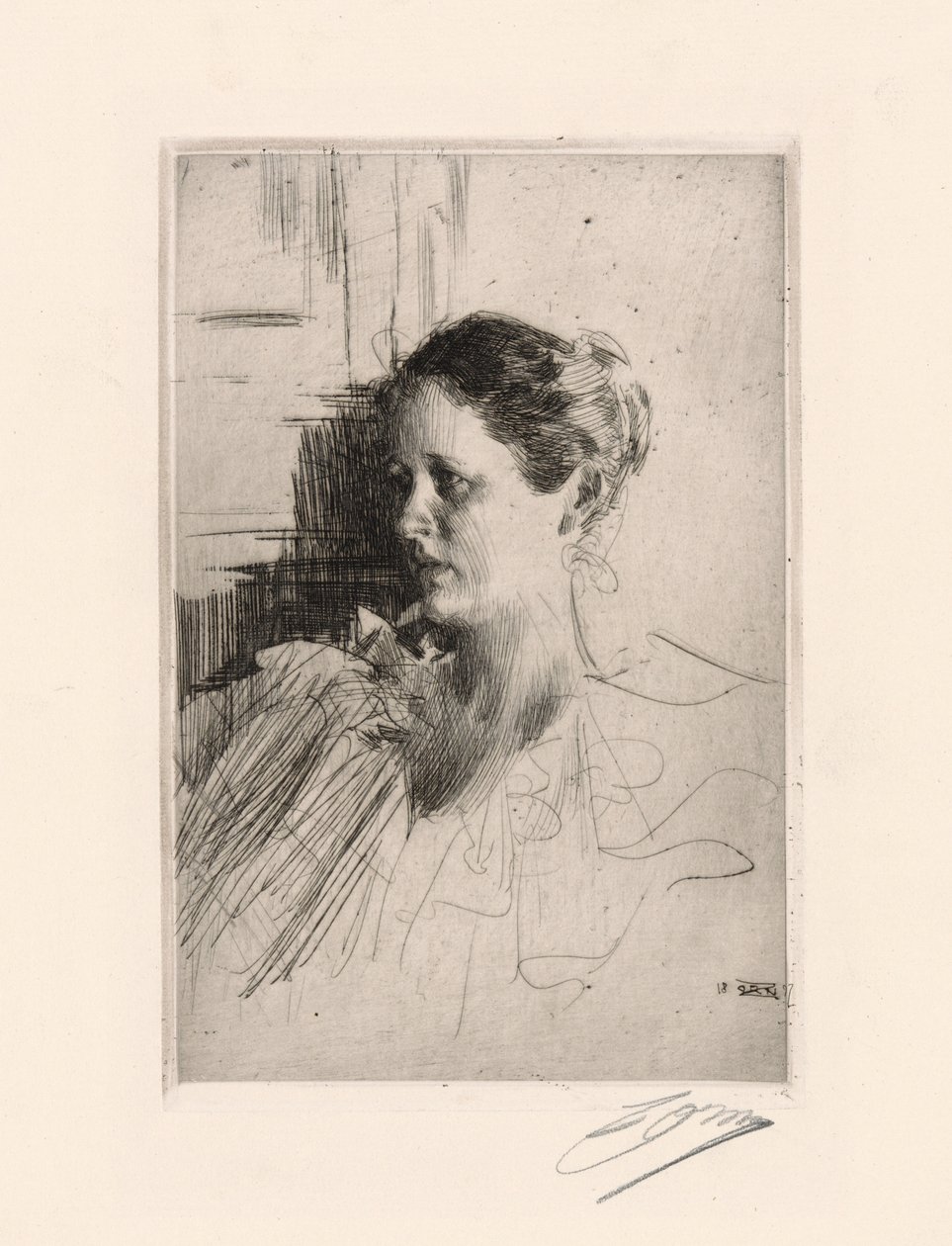 Mrs. Nagel von Anders Leonard Zorn