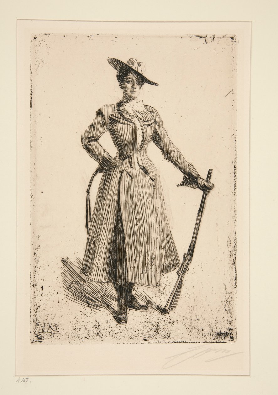 Mrs. Thompson Seton von Anders Leonard Zorn