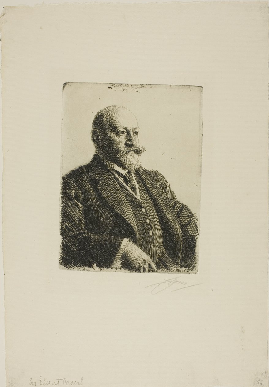 Sir Ernest Cassel von Anders Leonard Zorn
