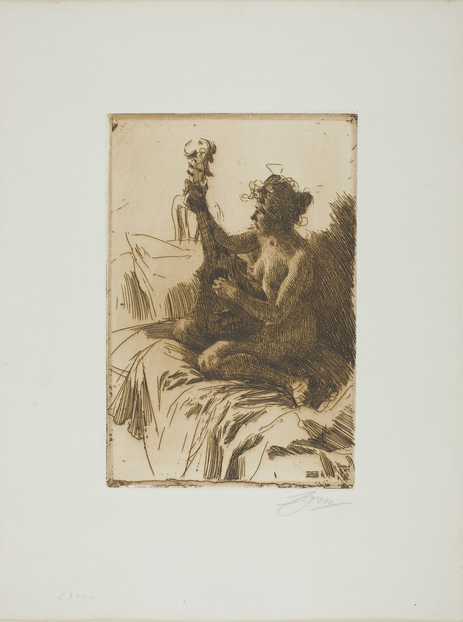 Souvenir oder Die Gitarre von Anders Leonard Zorn