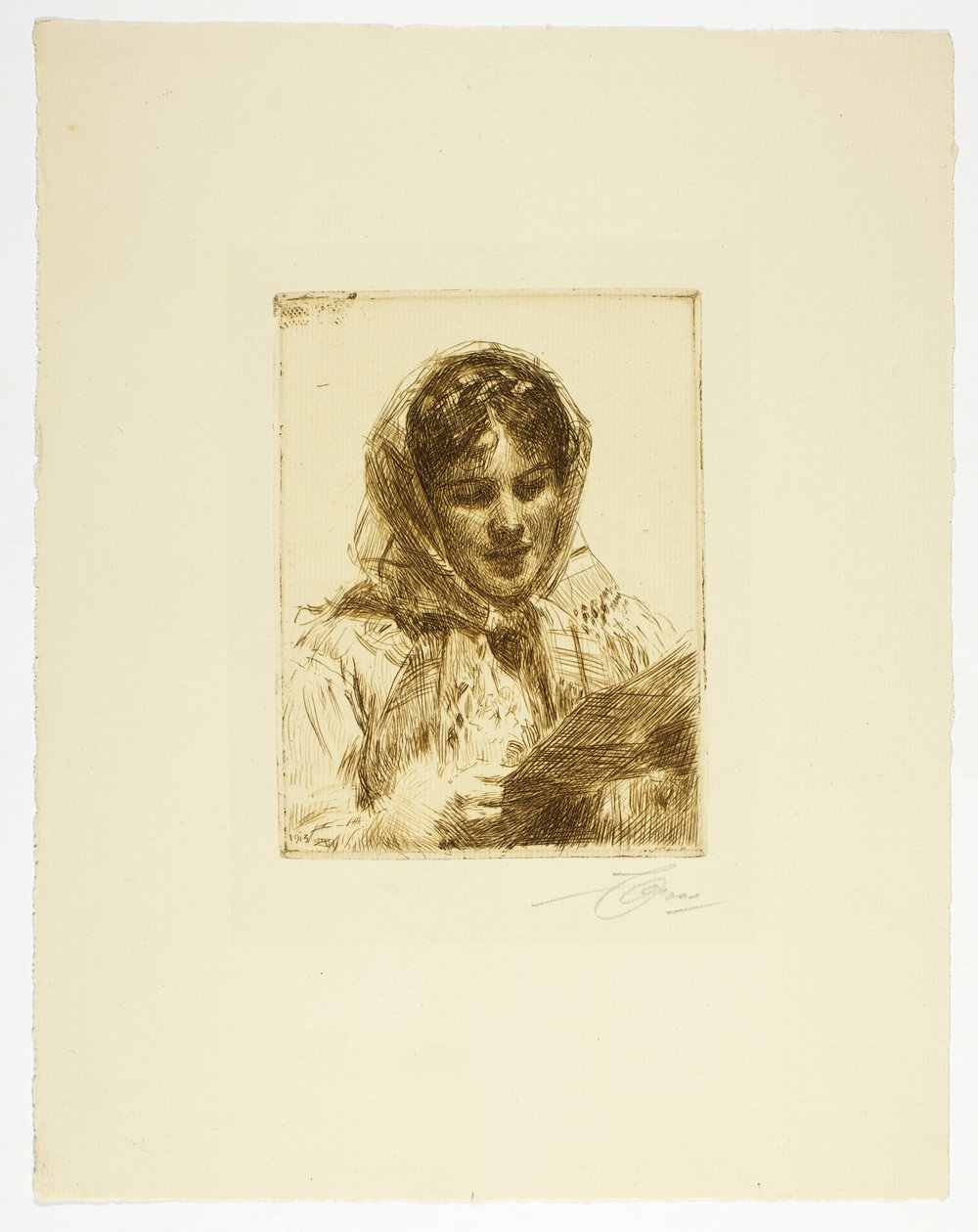 Der Brief von Anders Leonard Zorn