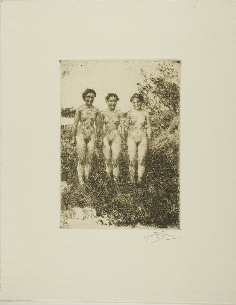 Drei Schwestern von Anders Leonard Zorn