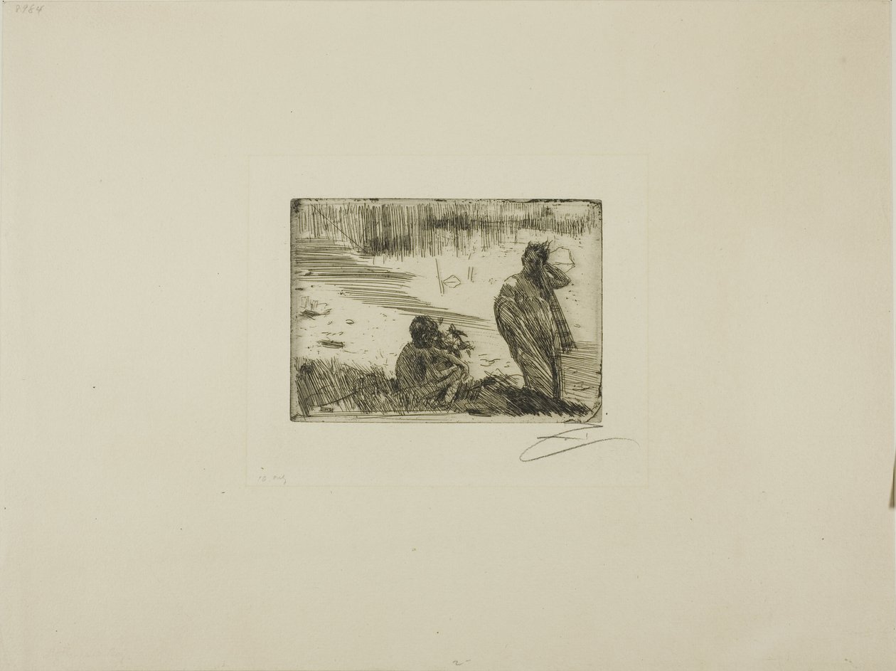 Junge Leute beim Baden von Anders Leonard Zorn