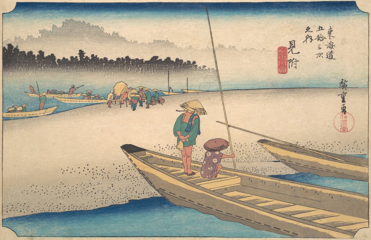 Mitsukei Tenryugawa, ca. 1834 von Ando Hiroshige