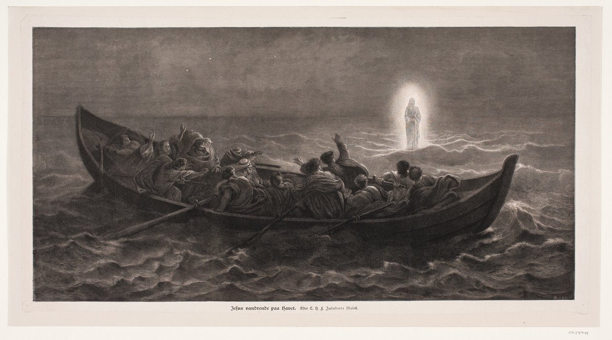 Jesus wandelt auf dem Meer von André Bork