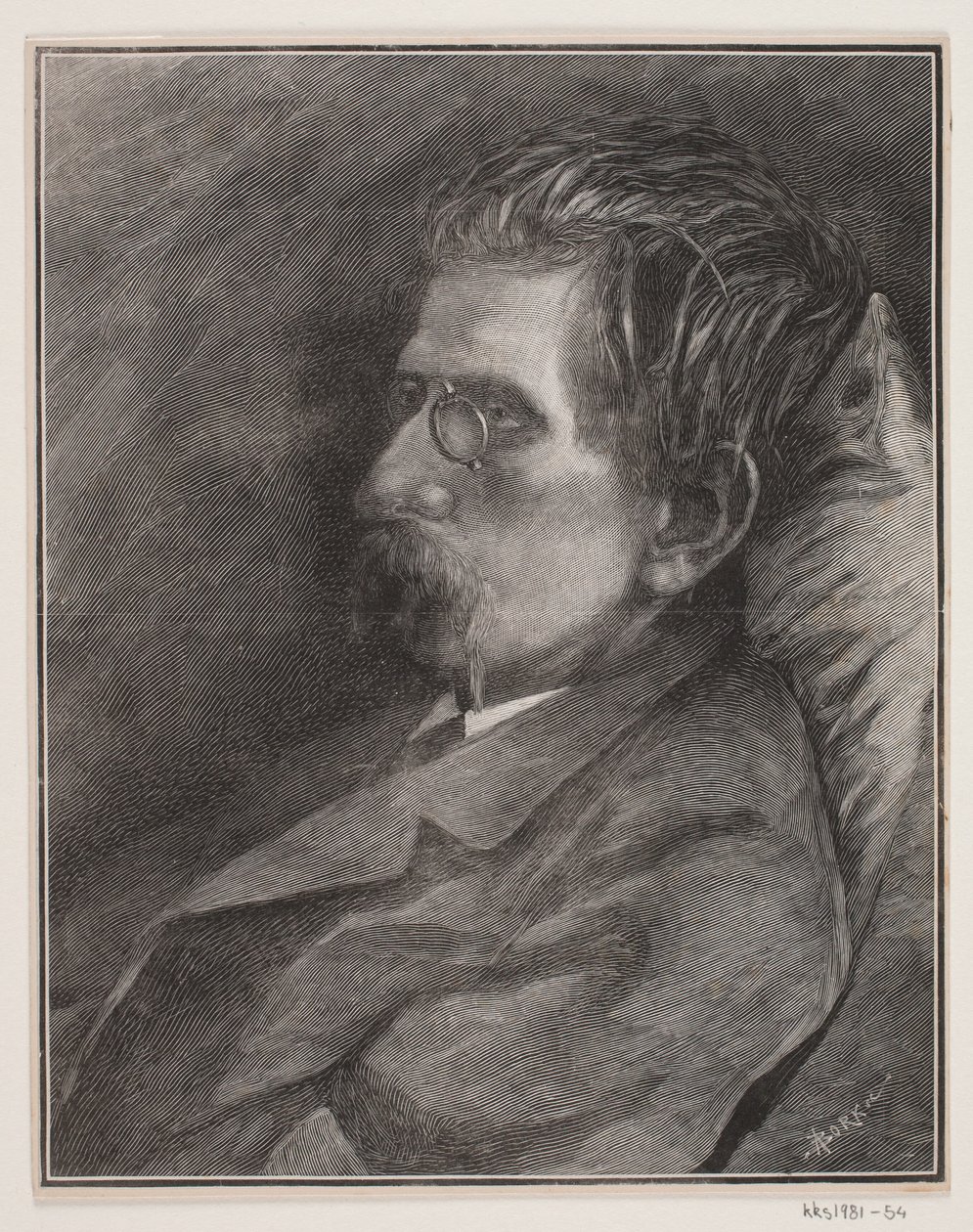 Porträt von J.P. Jacobsen von André Bork