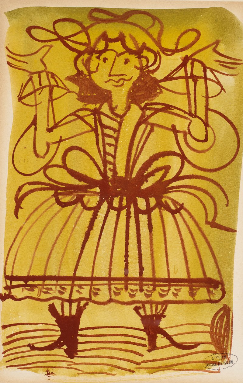 Person mit erhobenen Armen von Andre Derain