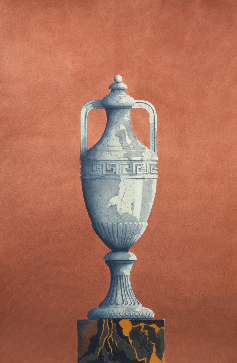 Blaue Marmor-Amphore von Andras Kaldor