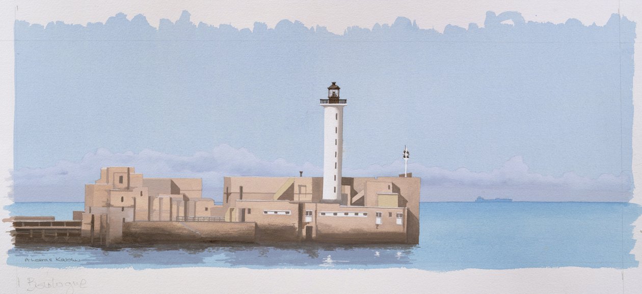 Leuchtturm von Boulogne, Pas de Calais, Frankreich von Andras Kaldor