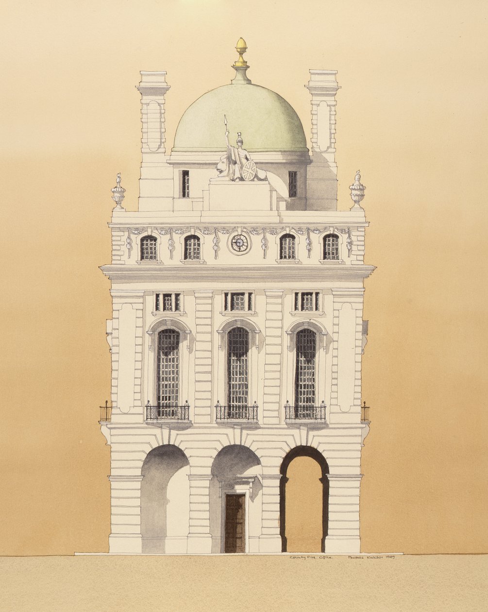 County Fire Office, Picadilly, London von Andras Kaldor