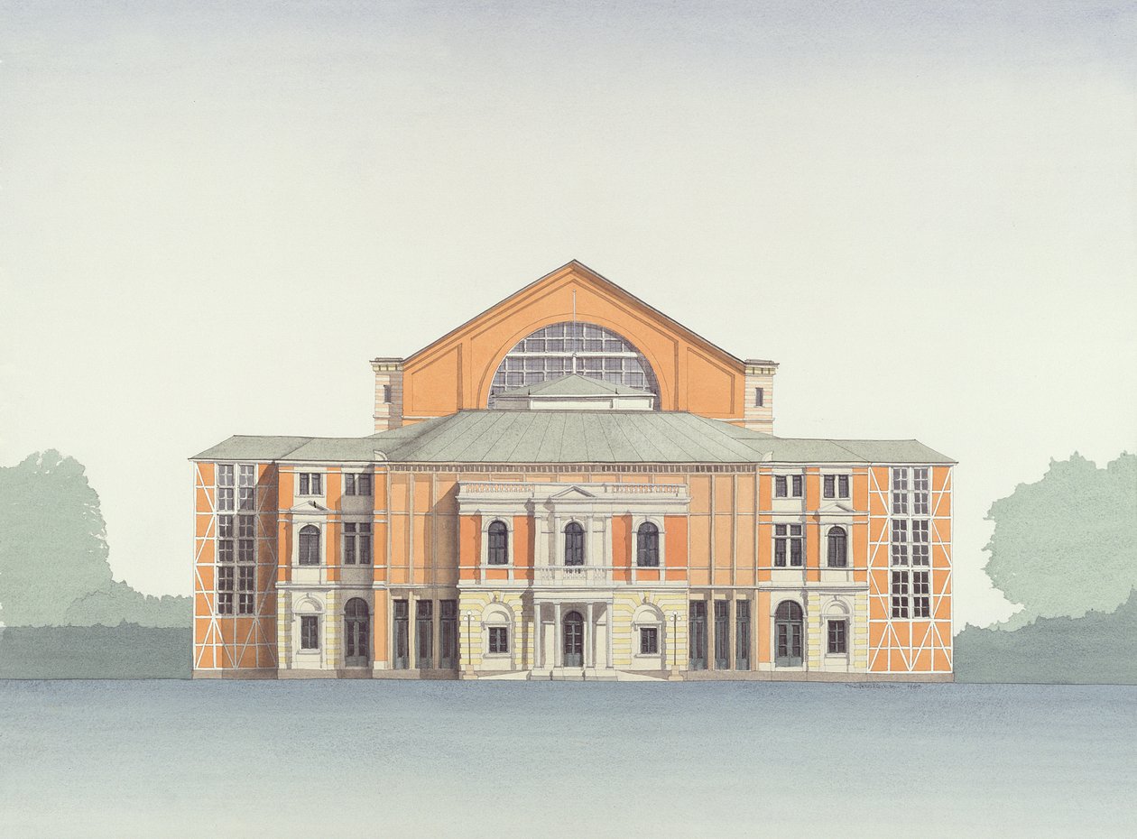 Festspielhaus, Bayreuth, Deutschland von Andras Kaldor