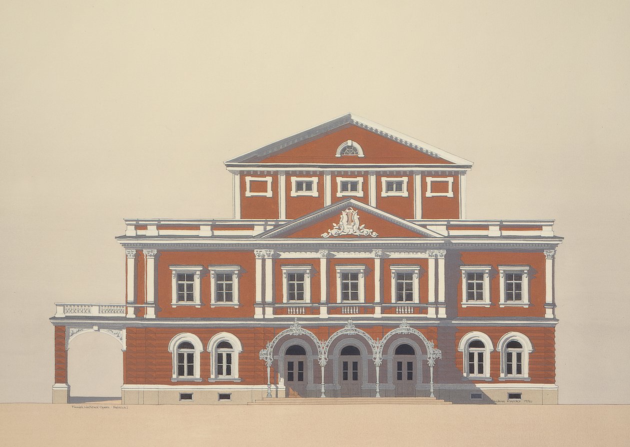 Finnische Nationaloper, Helsinki, Finnland von Andras Kaldor