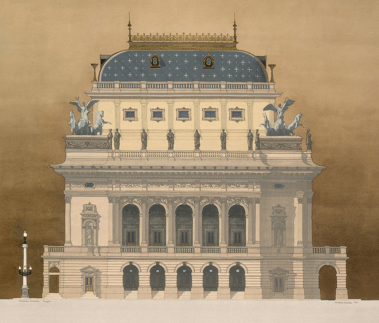 Nationaltheater, Prag, Tschechische Republik von Andras Kaldor
