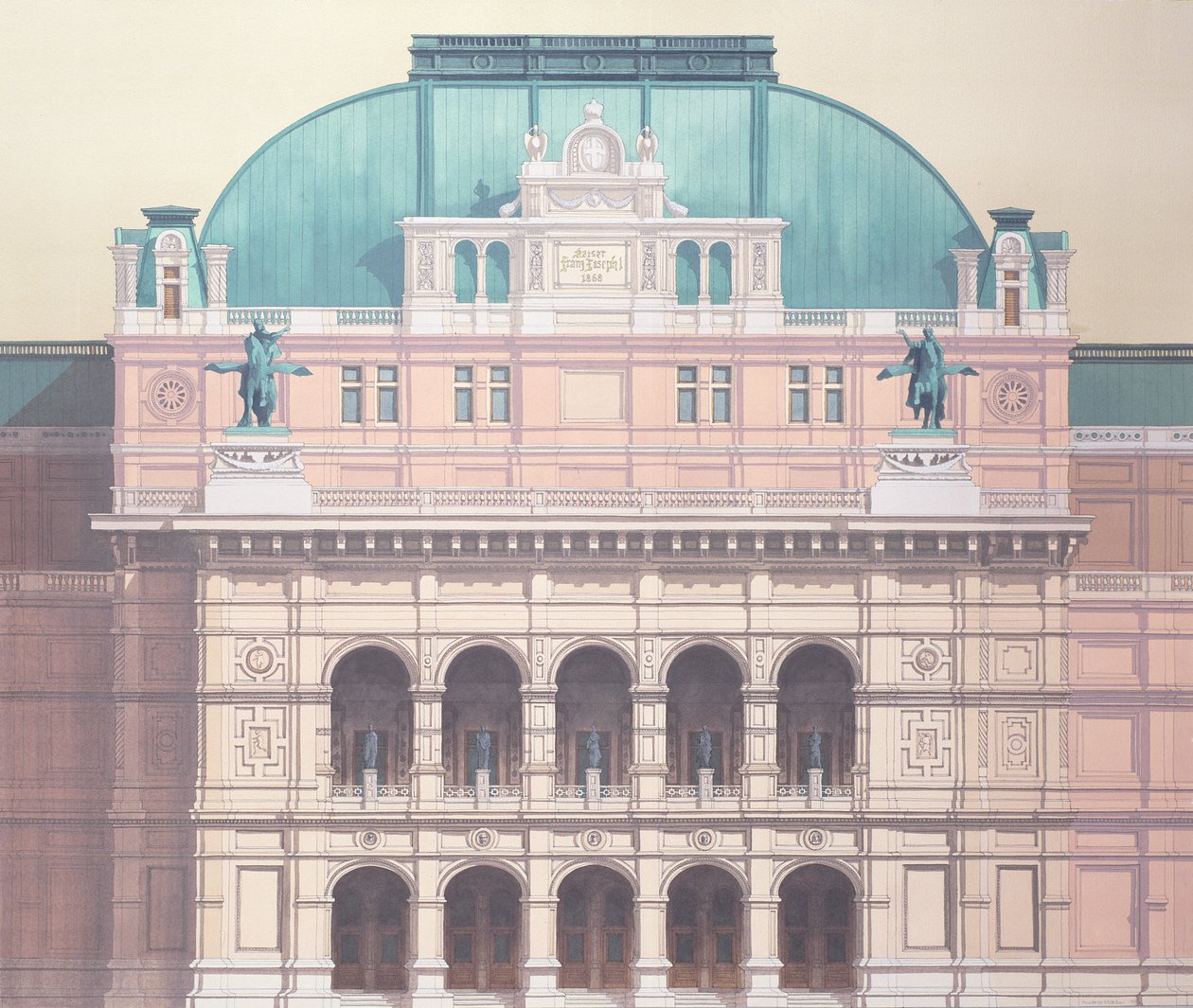 Staatsoper, Wien, Österreich (Detail) von Andras Kaldor