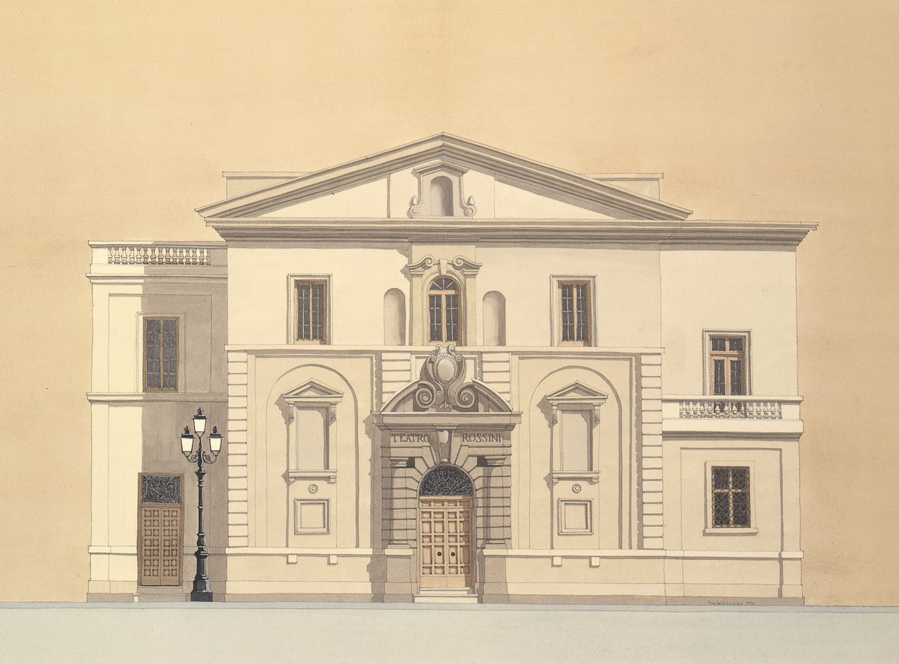 Teatro Rossini, Pesaro, Italien von Andras Kaldor