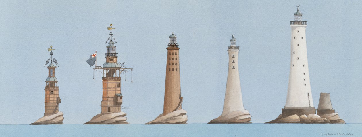 Die Eddystone-Leuchttürme, Plymouth, Devon, UK von Andras Kaldor