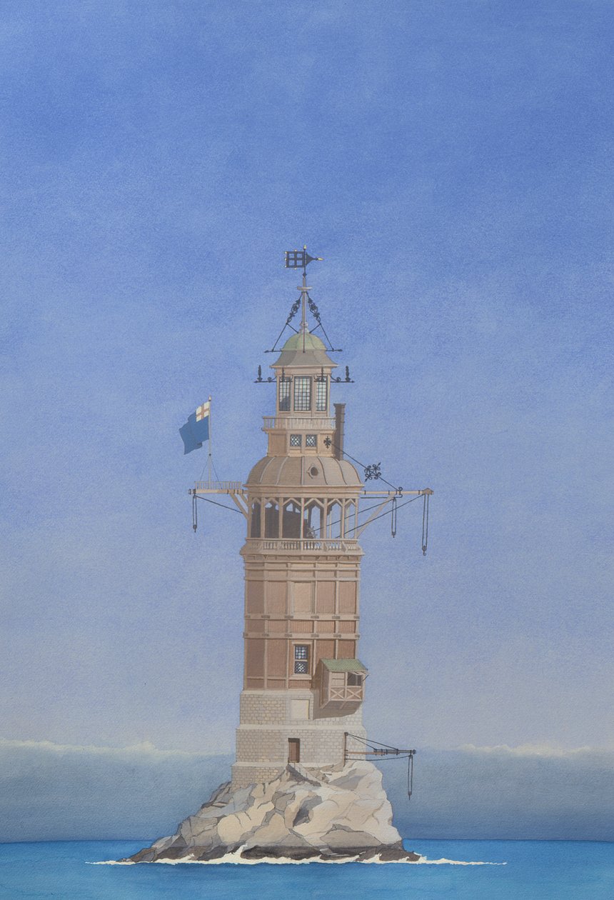 Der zweite Eddystone-Leuchtturm, Plymouth von Andras Kaldor