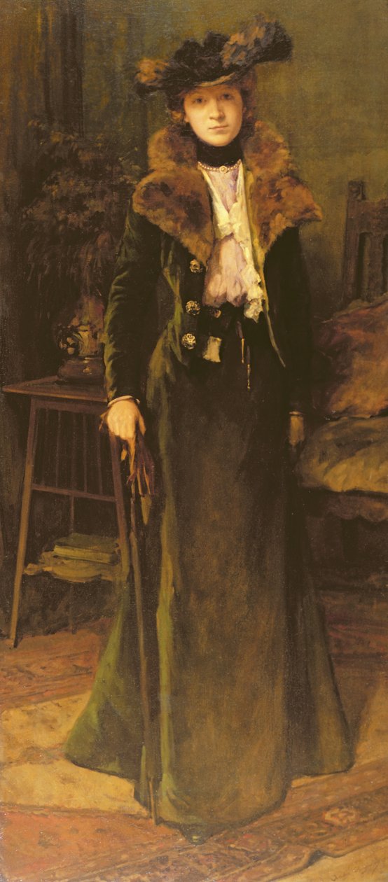 Dame in einem Innenraum von Andre Cluysenaar
