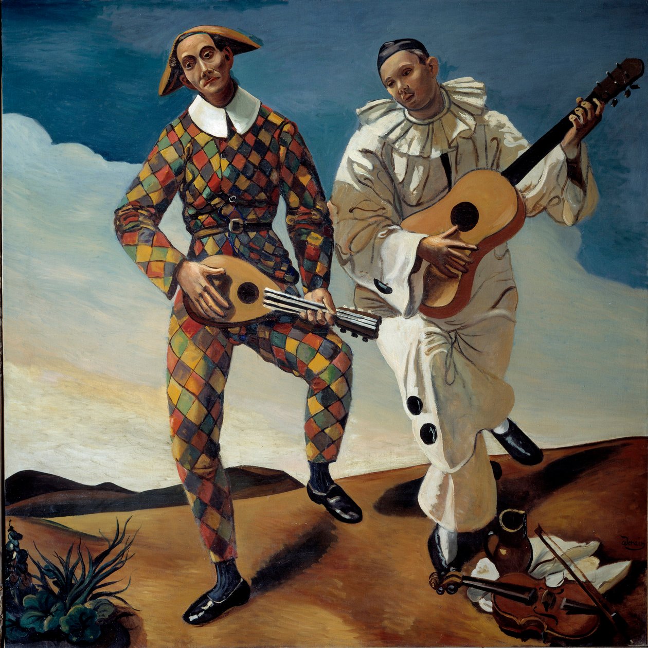 Harlekin und Pierrot von Andre Derain