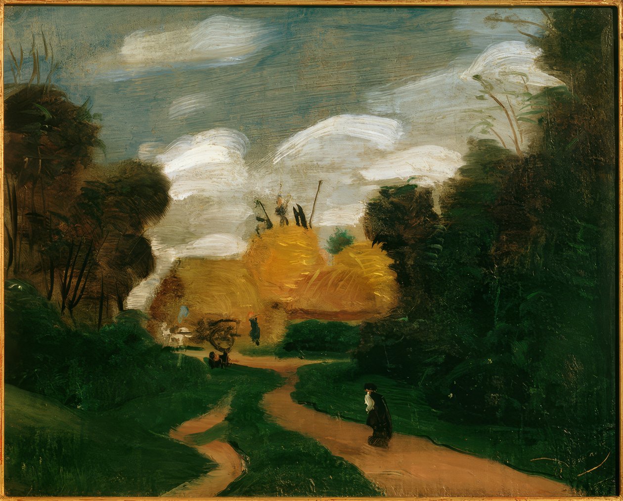 Landschaft in der Ile-de-France / Die Heuschober von Andre Derain