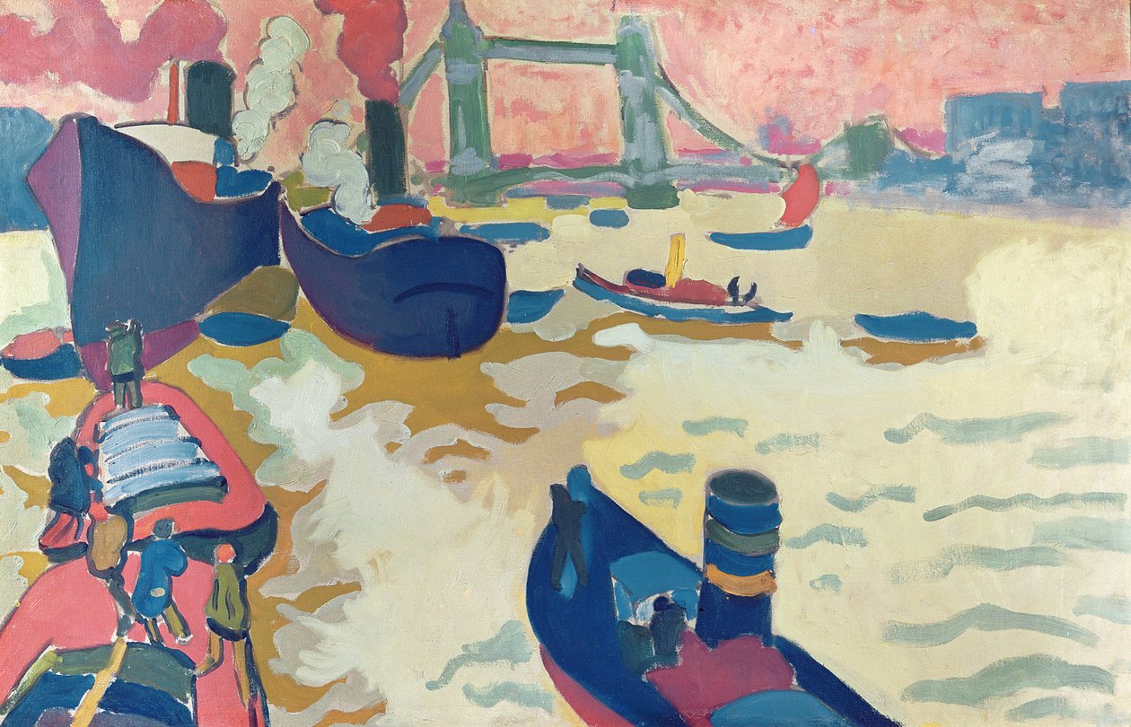 Schlepper oder Boote auf der Themse von Andre Derain