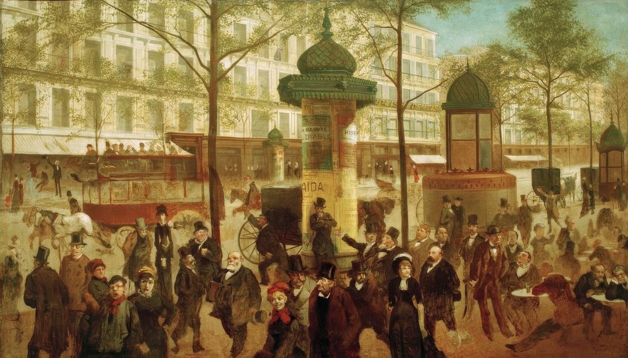 Le Boulevard Montmarte von Andre Gill