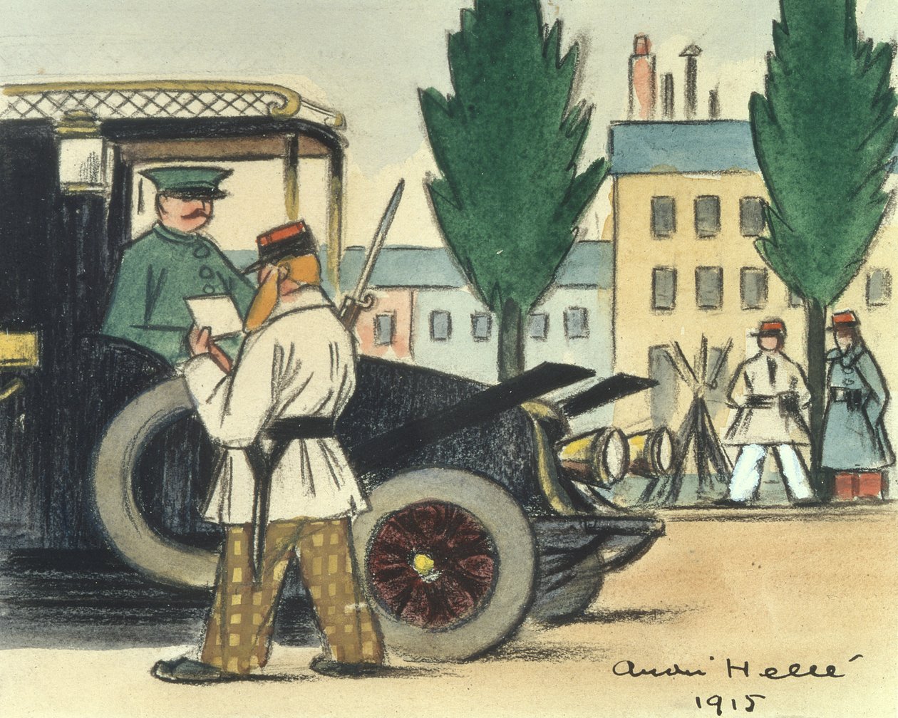 Taxis während der Schlacht an der Marne von Andre Helle