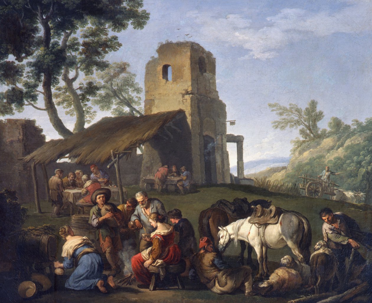 Bauern bei der Rast von Andrea Locatelli