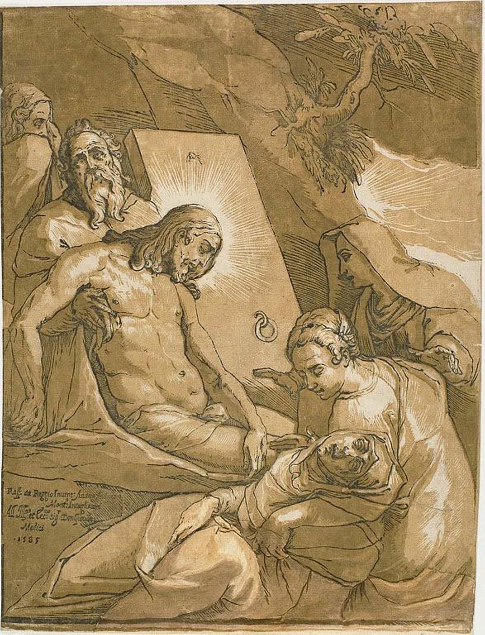 Die Grablegung von Andrea Andreani