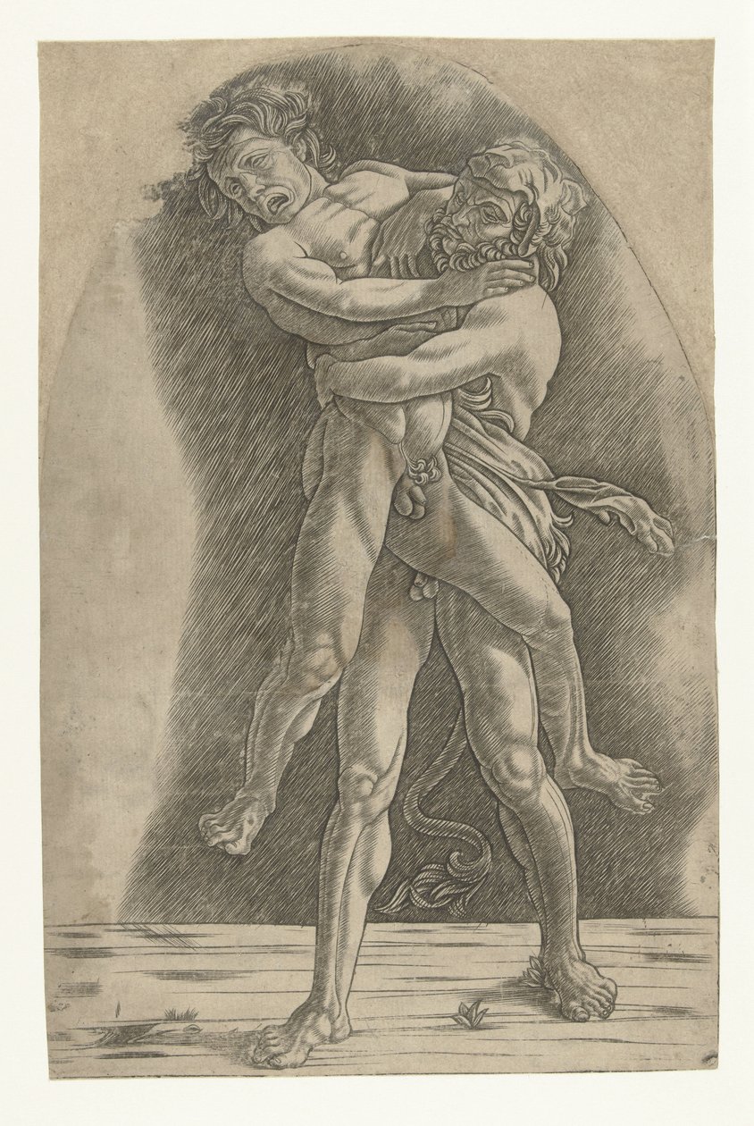 Herkules ringt mit Antäus von Andrea Mantegna (school of)