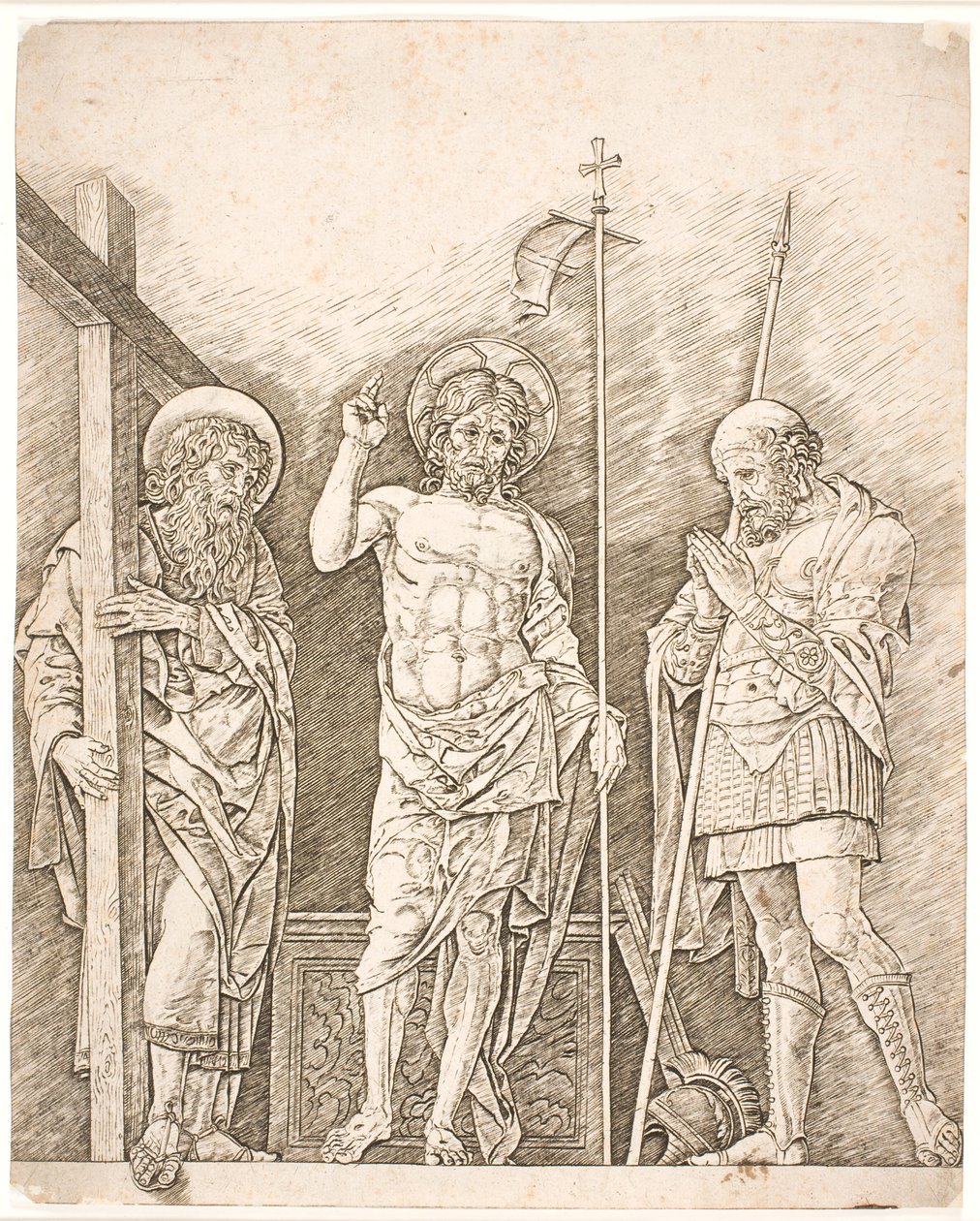 Der auferstandene Christus von Andrea Mantegna