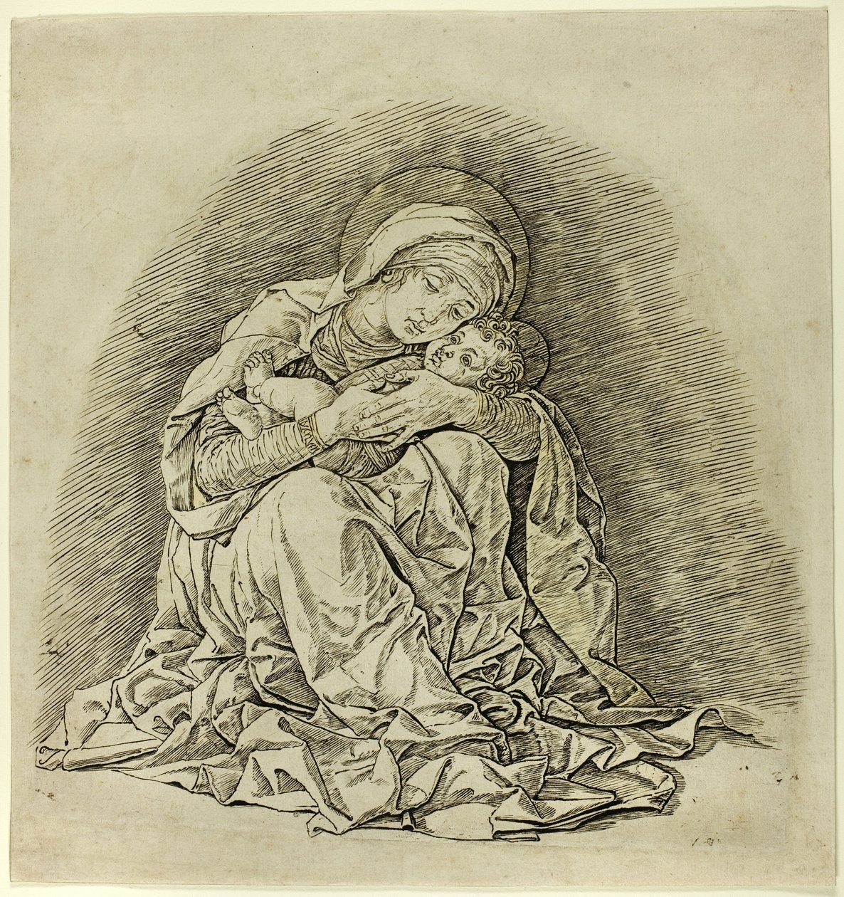 Jungfrau und Kind von Andrea Mantegna
