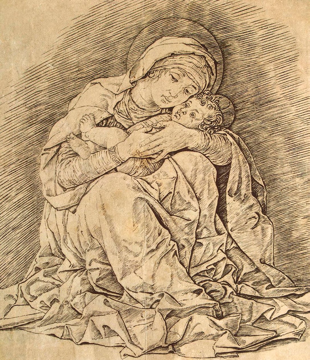 Jungfrau und Kind von Andrea Mantegna