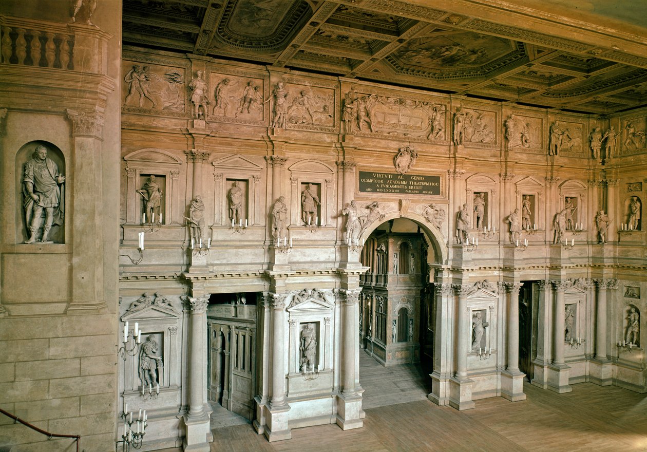 Ansicht des Olympischen Theaters von Vicenza von Andrea Palladio