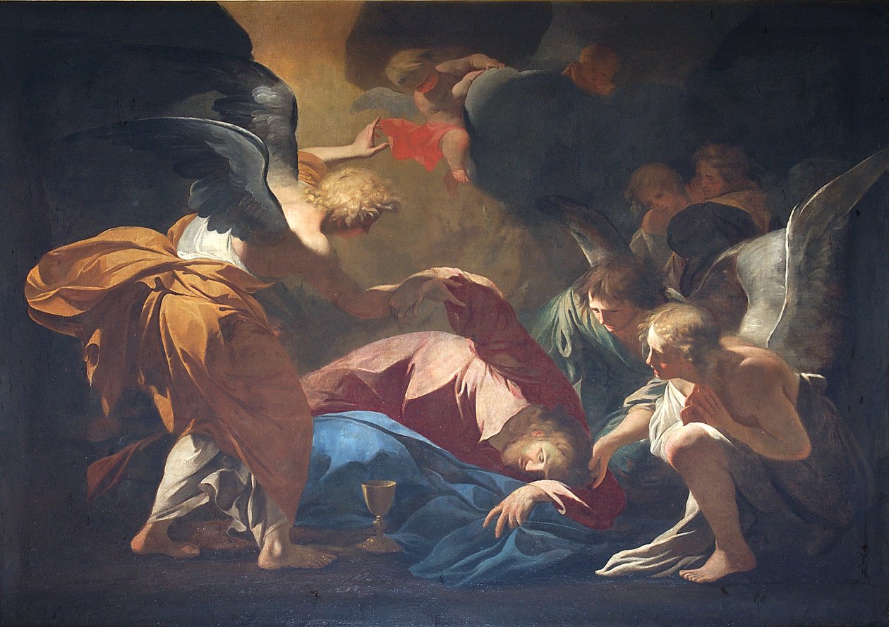 Jesus im Garten Gethsemane von Andrea Pozzo