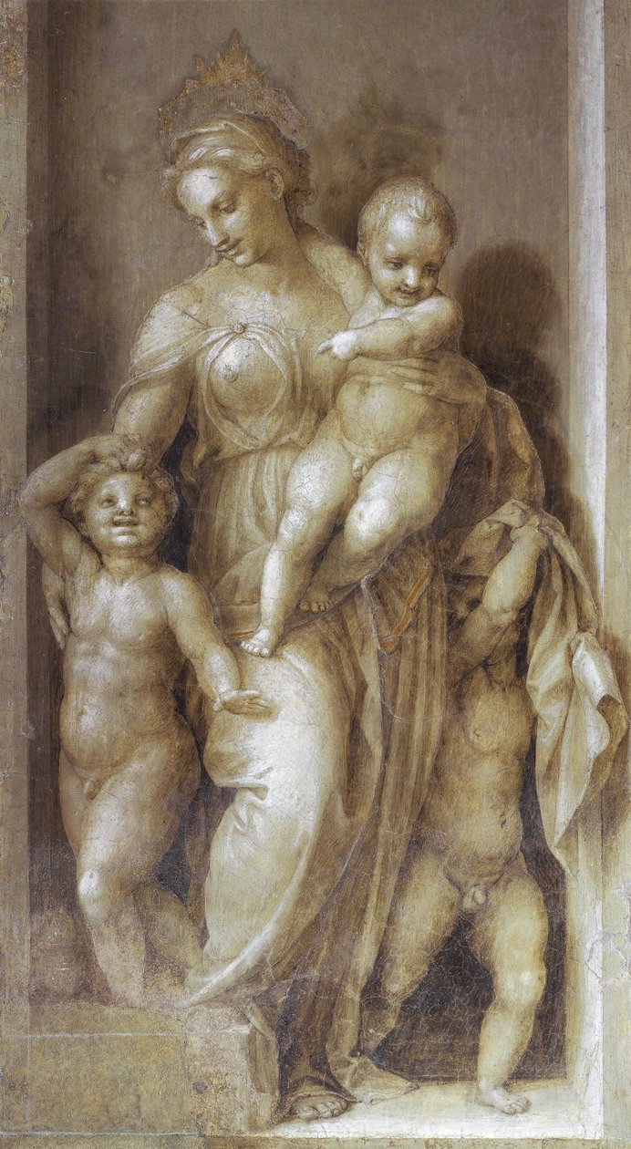 Nächstenliebe - Fresko von Andrea del Sarto
