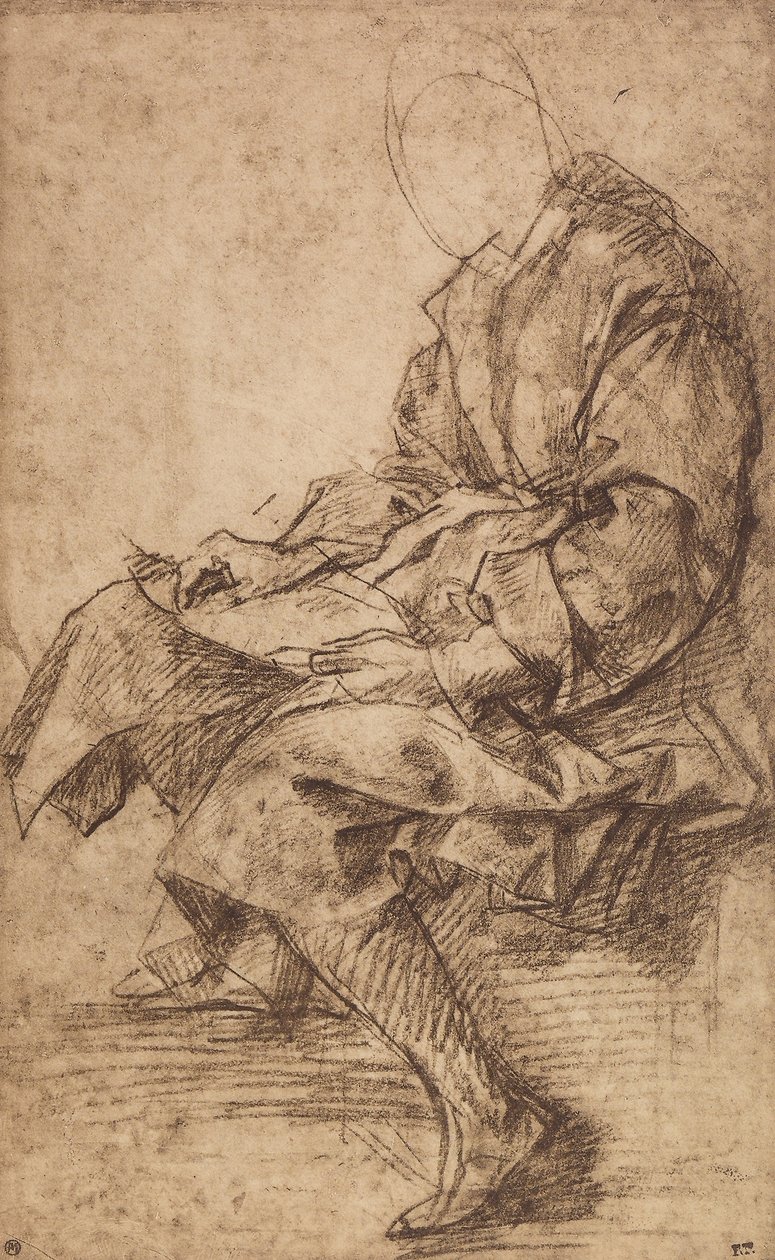 Studie einer männlichen Figur von Andrea del Sarto