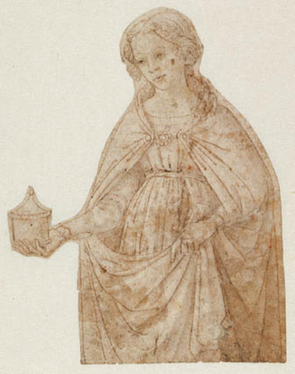 Maria Magdalena mit Salbgefäß. Kniefigur von Andrea del Verrocchio