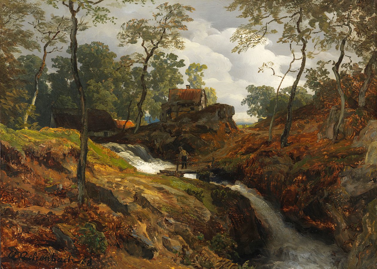 Am Wildbach von Andreas Achenbach