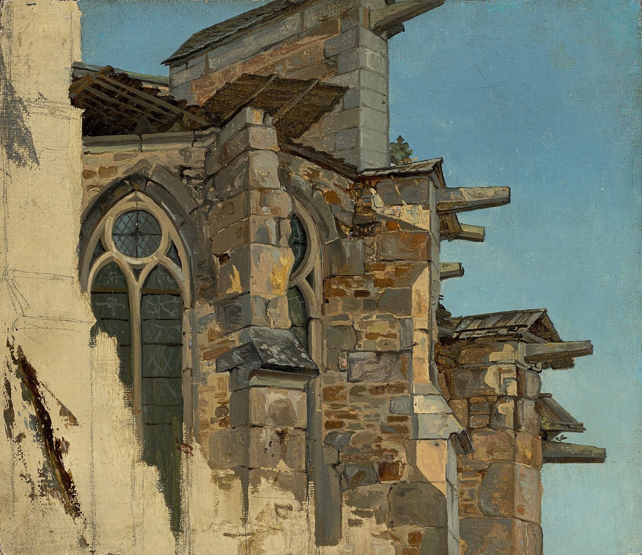 Der Altenberger Dom (Studie) von Andreas Achenbach