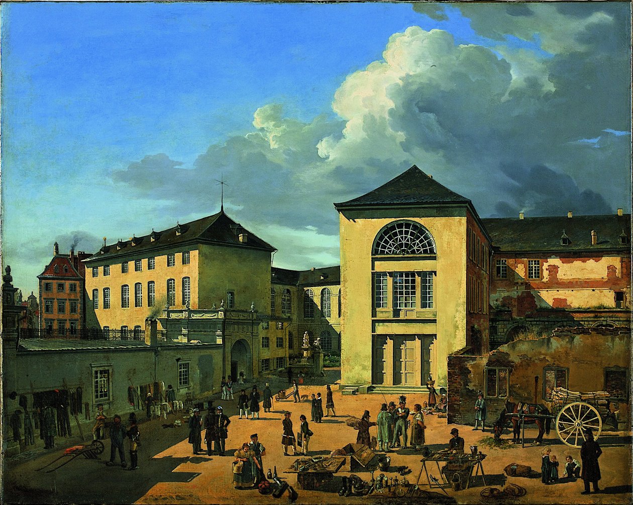 Die alte Akademie in Düsseldorf von Andreas Achenbach