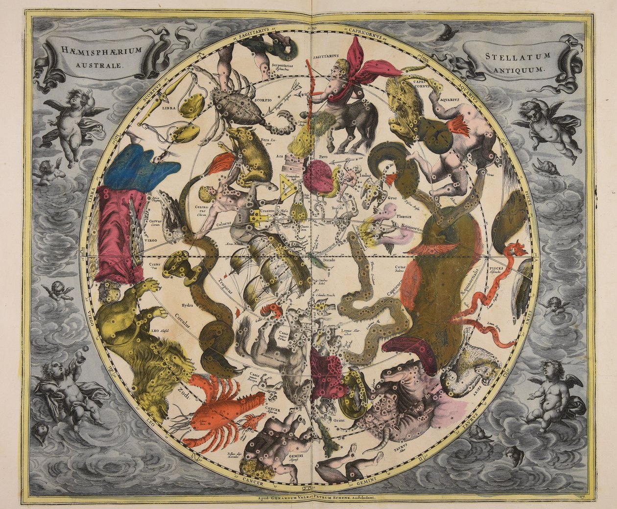 Haemisphaerium stellatum australe antiquum von Andreas Cellarius