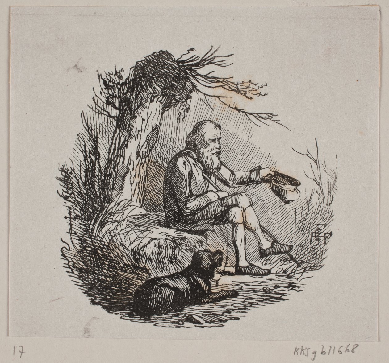 Bettler unter einer Weide von Andreas Flinch