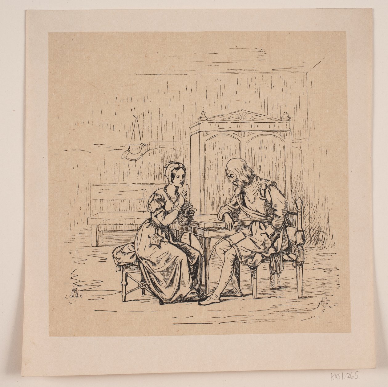 Illustration zu Niels Ebbesens Weise von Andreas Flinch