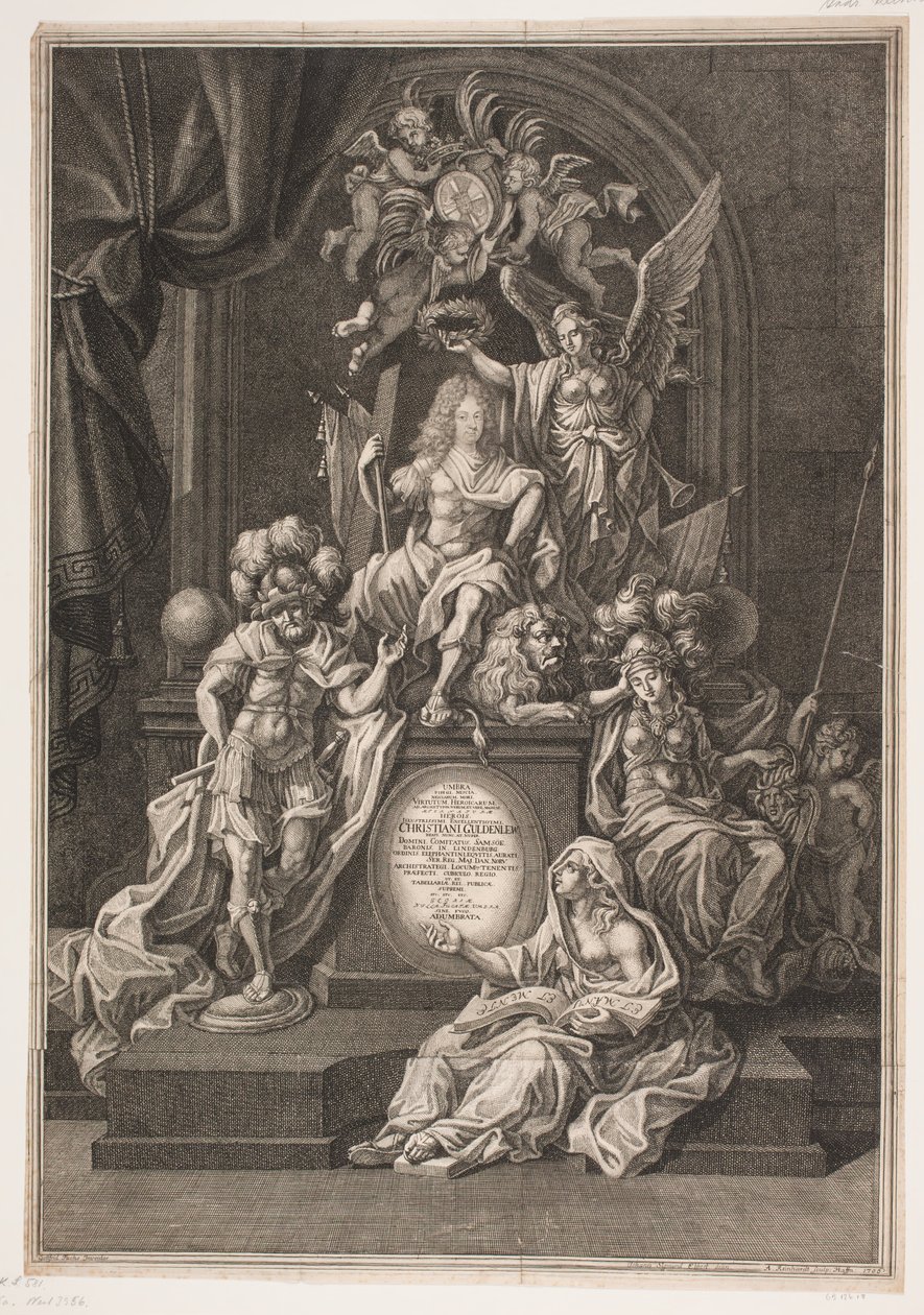 Allegorische Darstellung mit Christian Gyldenløve von Andreas Reinhardt