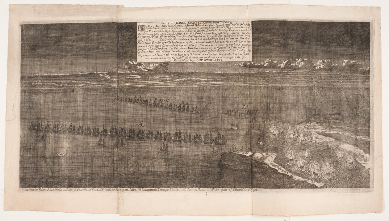 Die Seeschlacht bei Rügen. September 1712 von Andreas Reinhardt