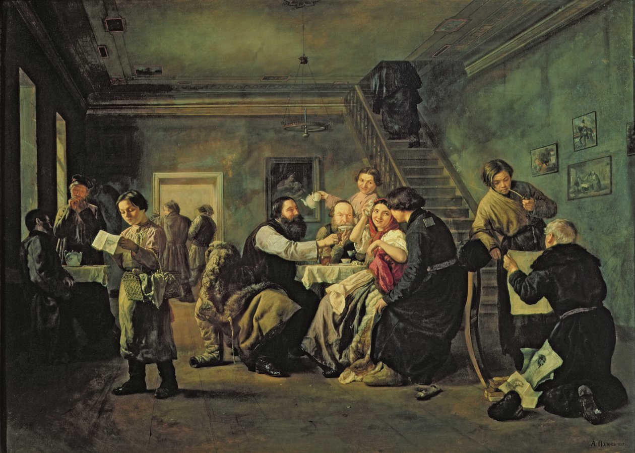 Ein Speisehaus, 1859 von Andrei Andreevich Popov