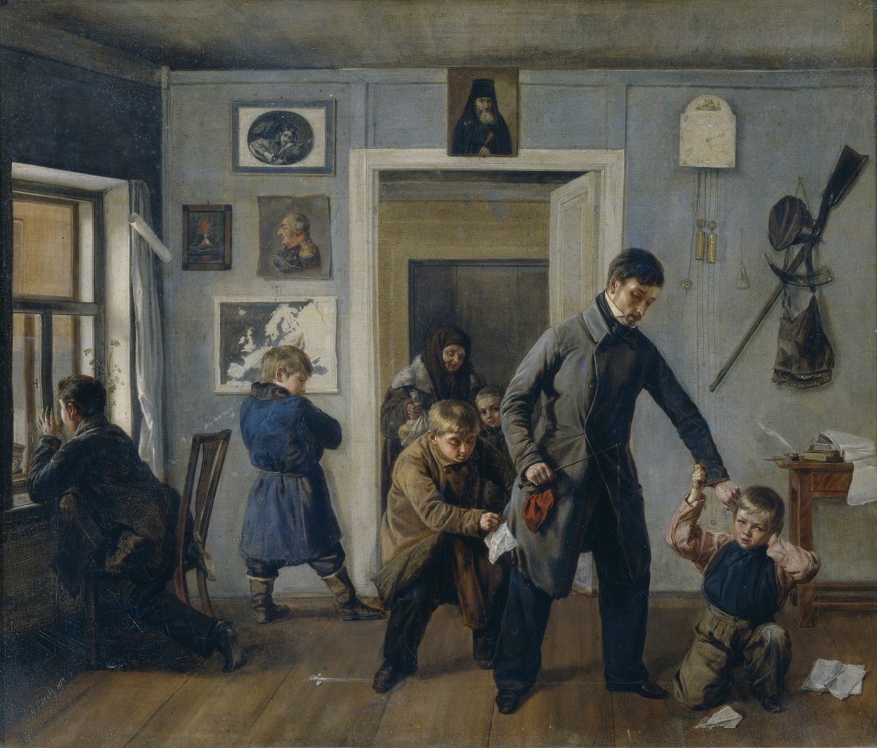 In der Schule, 1854 von Andrei Andreyevich Popov