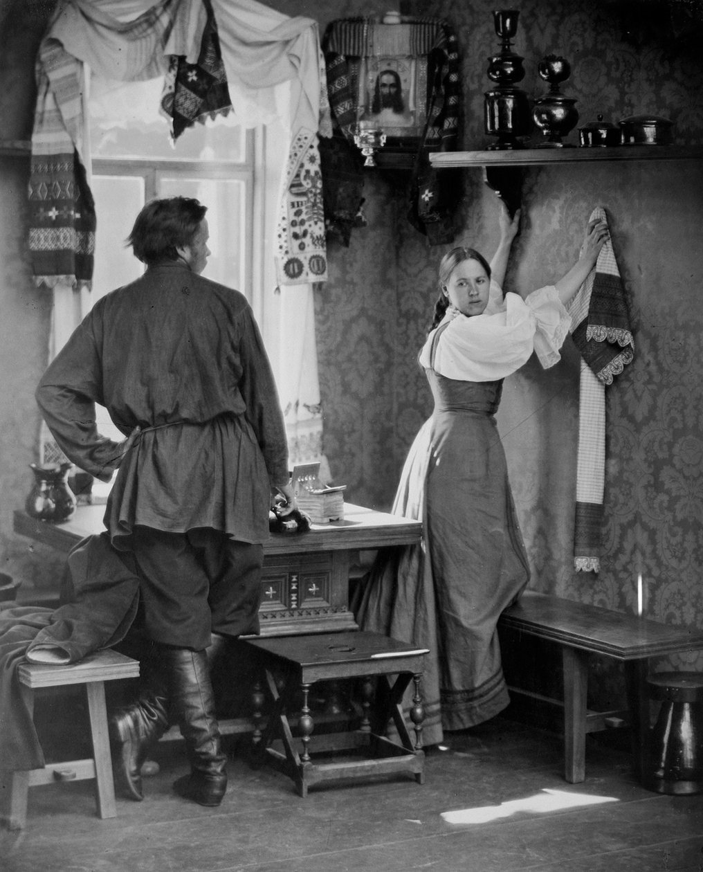 Russische Komposition, um 1880-1882 von Andrei Osipovich Karelin